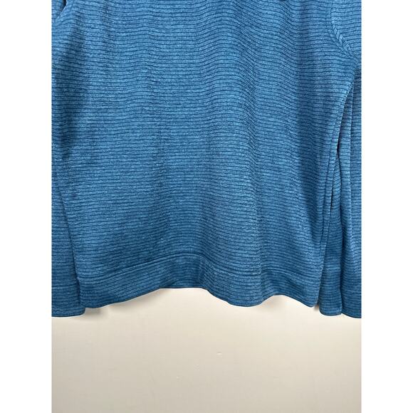 Under Armour Storm Sweater Mens Blue Striped Golf 1/4 Zip Pull Over Size Large - Picture 4 of 9